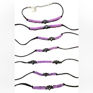 3/$20 💜 BAT Choker 🦇 Necklace Disney Beetlejuice Goth Halloween - Choose One